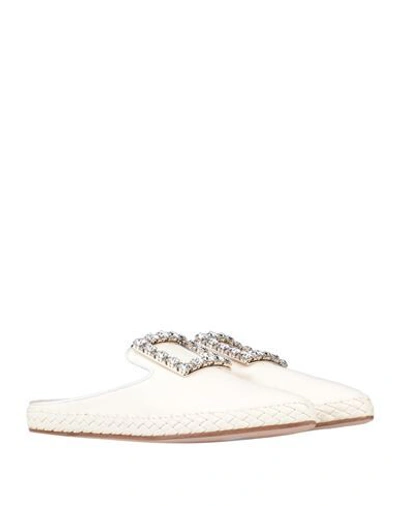 Roger Vivier Mules In White