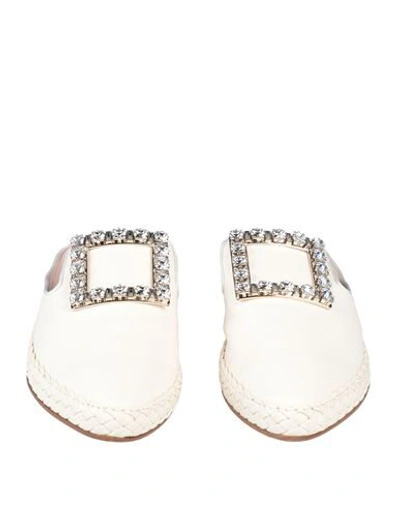 Roger Vivier Mules In White