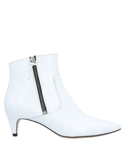 Shop Isabel Marant Ankle Boots In White