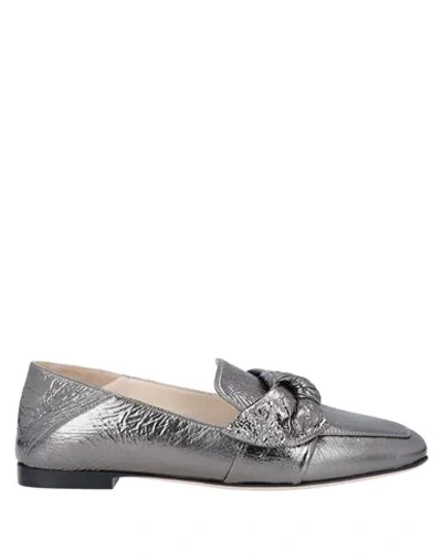 Shop Greymer Loafers In Silver