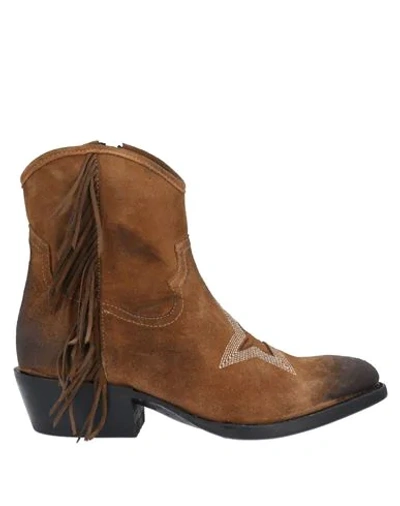 Shop Mezcalero Ankle Boots In Camel