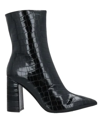 Shop Jeffrey Campbell Woman Ankle Boots Black Size 7 Soft Leather