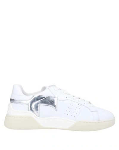 Shop Tod's Woman Sneakers White Size 6.5 Soft Leather