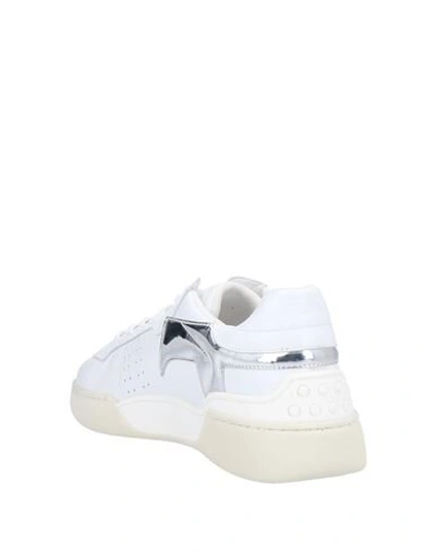 Shop Tod's Woman Sneakers White Size 6.5 Soft Leather