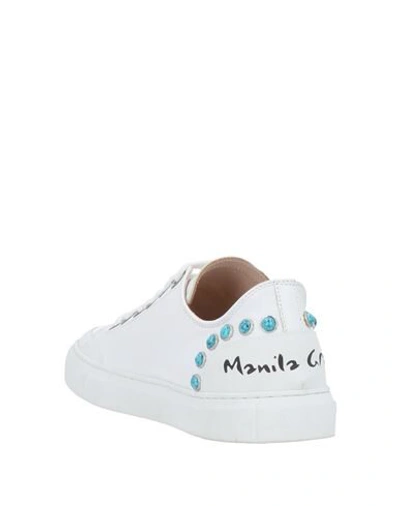 Shop Manila Grace Woman Sneakers White Size 8 Ovine Leather
