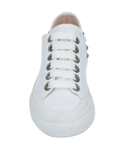Shop Manila Grace Woman Sneakers White Size 8 Ovine Leather
