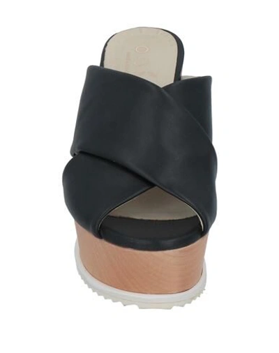 Shop Ouigal Sandals In Black