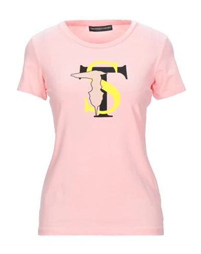 Shop Trussardi T-shirts In Pink