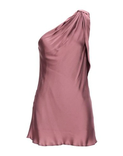 Shop Atos Lombardini Woman Top Pastel Pink Size 10 Acetate, Silk
