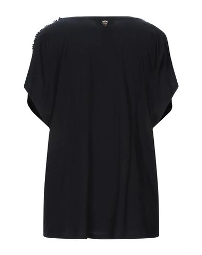 Shop Twinset Woman T-shirt Black Size Xxs Cotton, Polyester