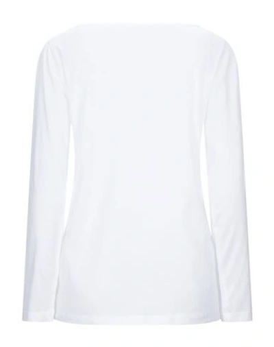 Shop Fabiana Filippi Woman T-shirt White Size 6 Cotton, Brass