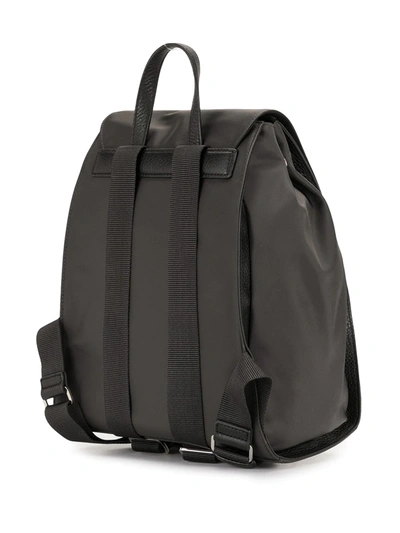Shop Agnès B. Embossed-logo Backpack In Black