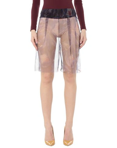Shop Giorgio Armani Woman Shorts & Bermuda Shorts Purple Size 2 Polyamide