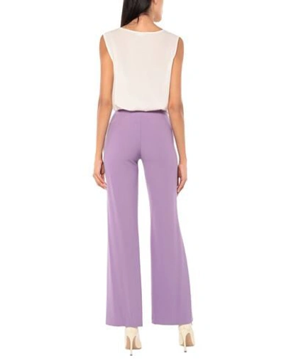 Shop Atos Lombardini Woman Pants Lilac Size 8 Polyester, Elastane In Purple