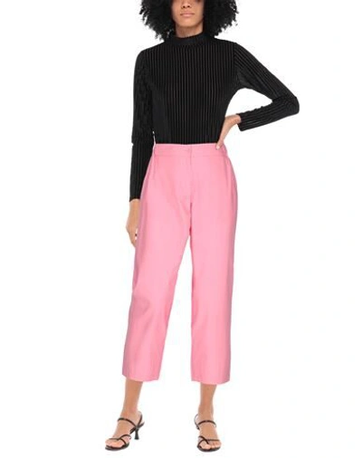 Shop Ottod'ame Woman Pants Pink Size 2 Cotton