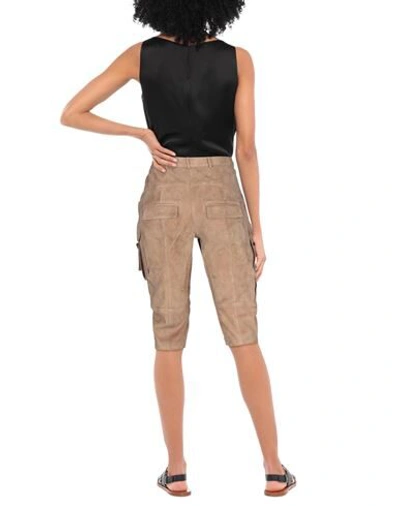 Shop Balmain Cropped Pants & Culottes In Beige