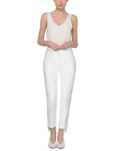 Shop Jijil Woman Pants Ivory Size 4 Polyester, Elastane In White