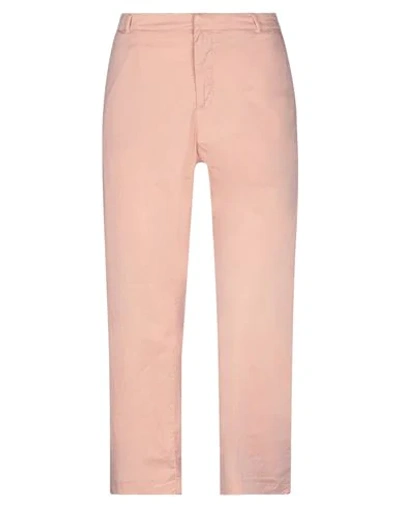 Shop Haikure Woman Pants Light Pink Size 32 Cotton, Elastane