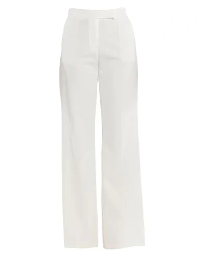 Shop Atos Lombardini Woman Pants White Size 4 Polyester, Rubber