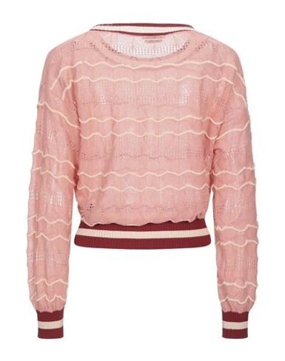 Shop Ballantyne Woman Sweater Salmon Pink Size 10 Viscose, Polyamide