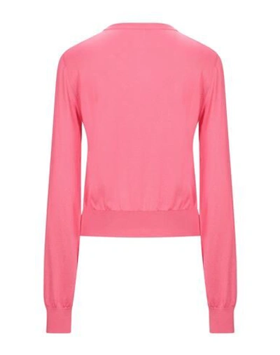 Shop Dolce & Gabbana Woman Sweater Fuchsia Size 12 Silk In Pink