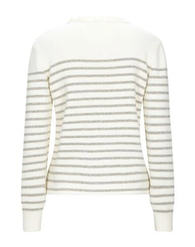 Shop Saint Laurent Sweaters In Ivory