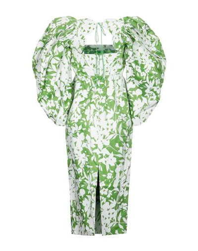Shop Rosie Assoulin 3/4 Length Dresses In Green