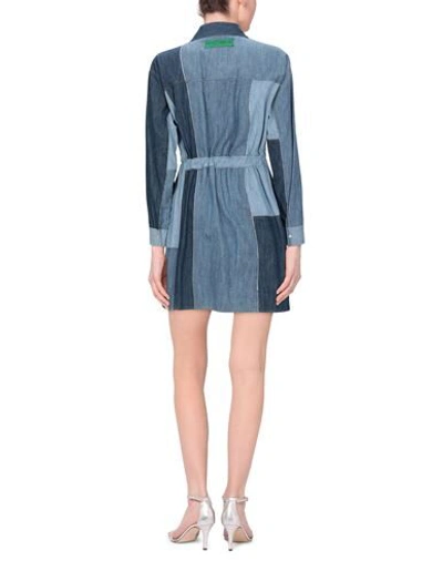 Dolce & Gabbana Short Dresses In Blue
