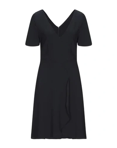 Shop Stella Mccartney Woman Mini Dress Midnight Blue Size 6-8 Viscose, Acetate, Elastane