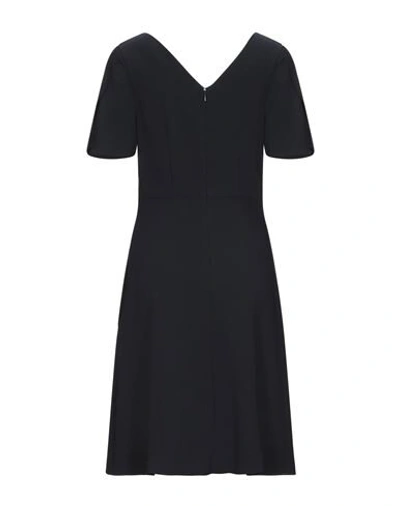 Shop Stella Mccartney Woman Mini Dress Midnight Blue Size 6-8 Viscose, Acetate, Elastane