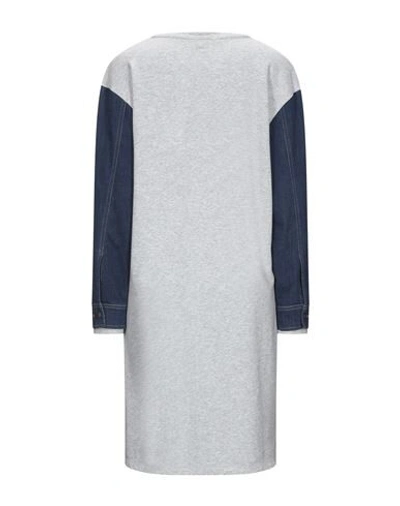 Shop Dkny Knee-length Dresses In Grey