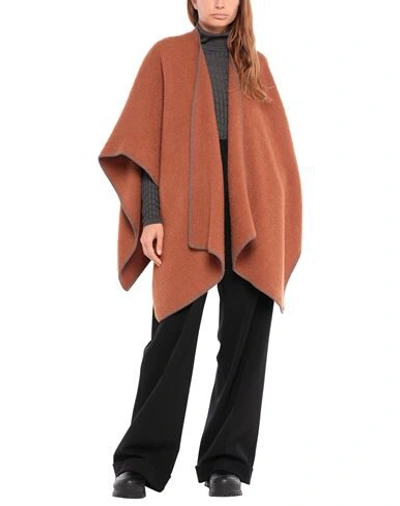 Shop Rick Owens Cape In Brown