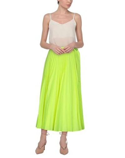 Shop Valentino Garavani Woman Midi Skirt Yellow Size 2 Polyester