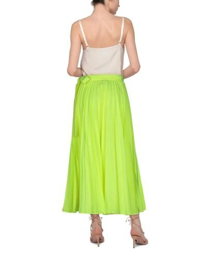 Shop Valentino Garavani Woman Midi Skirt Yellow Size 2 Polyester