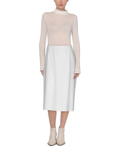 Shop Agnona Midi Skirts In White