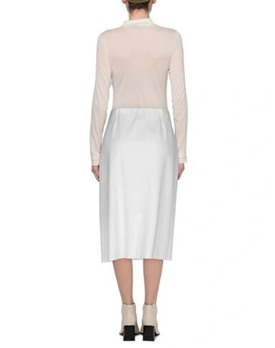 Shop Agnona Midi Skirts In White