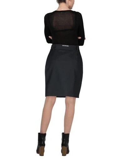 Shop Balenciaga Mini Skirts In Black