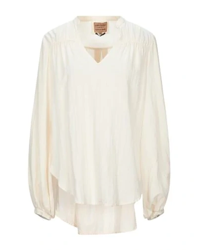 Shop Alessia Santi Blouses In Ivory