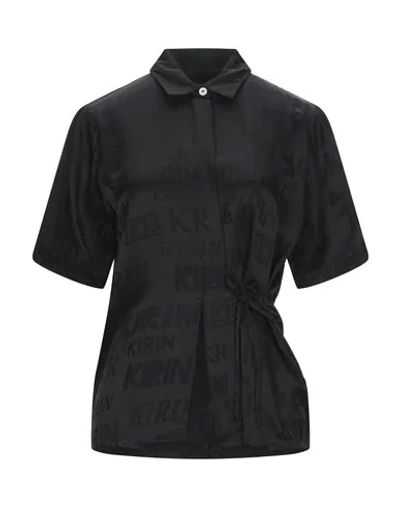 Shop Kirin Peggy Gou Woman Shirt Black Size 6 Acetate, Viscose