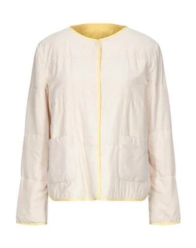 Shop Le Tricot Perugia Jackets In Ivory