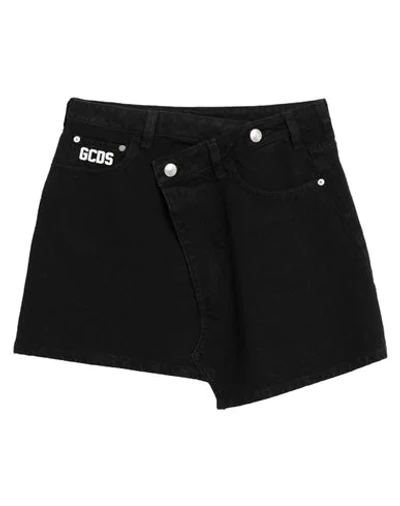 Shop Gcds Denim Skirts In Black