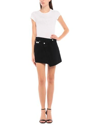 Shop Gcds Denim Skirts In Black