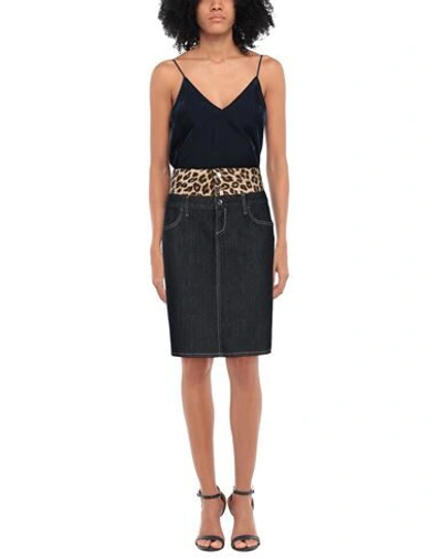 Liu •jo Denim Skirts In Blue