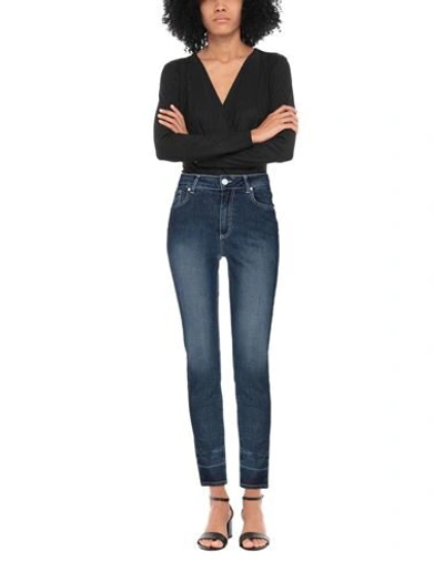 Shop Frankie Morello Woman Jeans Blue Size 26 Cotton, Elastane