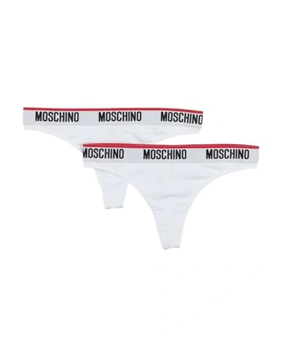 Shop Moschino G-strings In White