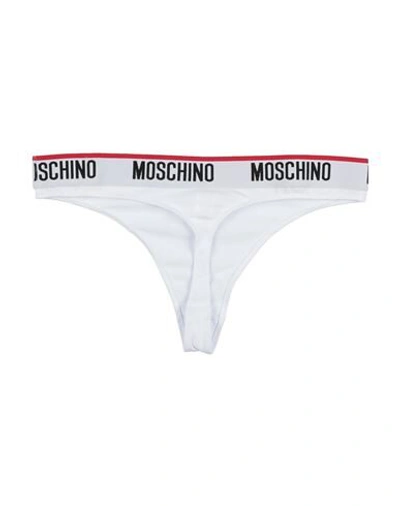 Shop Moschino G-strings In White