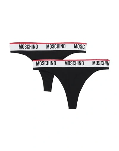Shop Moschino G-strings In Black