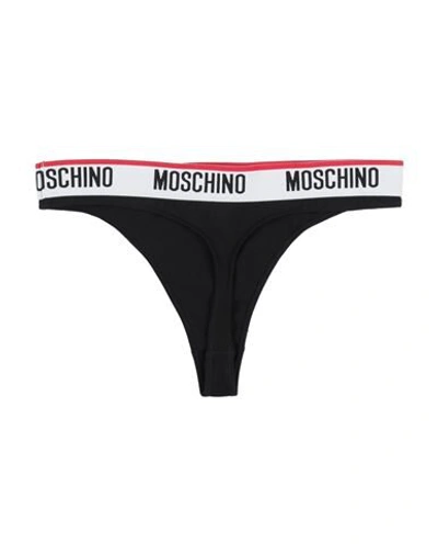 Shop Moschino G-strings In Black