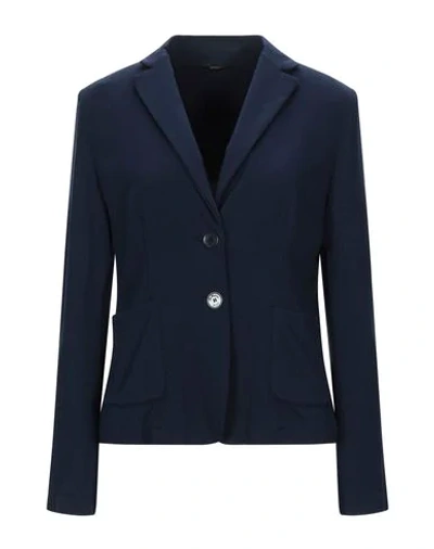 Shop Les Copains Sartorial Jacket In Dark Blue