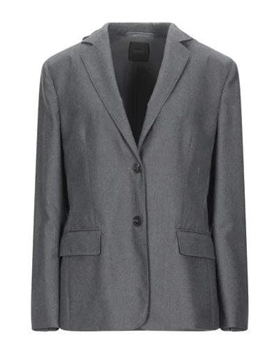 Shop Agnona Suit Jackets In Grey